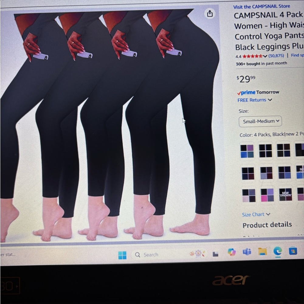 High Waist Black Leggings
